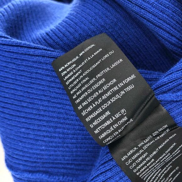 ‎Bardot Collar Knit Dress in Cobalt - Picture 11 of 12